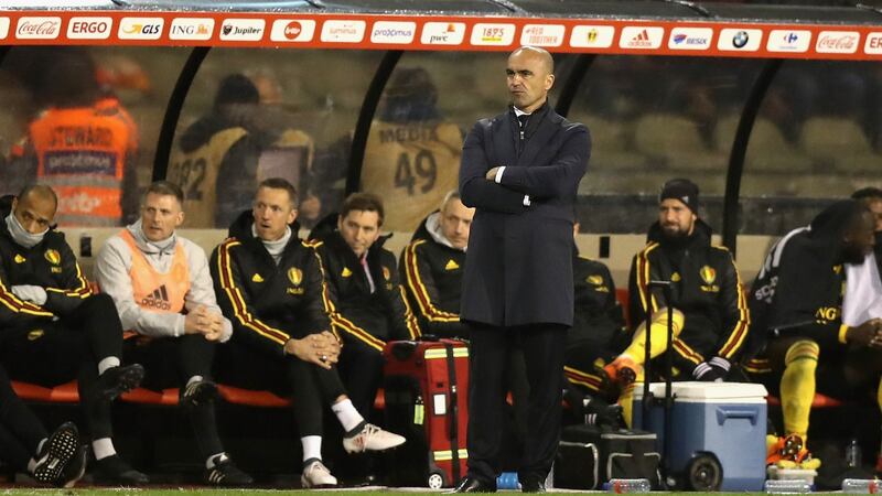 Belgium manager Roberto Martinez. Photograph: David Rogers/Getty