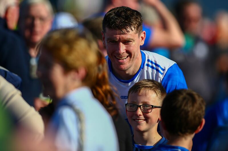 Tadhg De Búrca poses with fans after the game against Cork in April. Photograph: Ken Sutton/Inpho