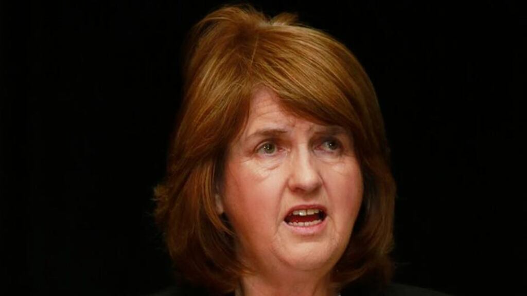 Tánaiste Joan Burton: “The really crucial element will be turnout. If all the people who are indicating they are voting Yes actually turn out, I am extremely confident that it will be carried.” Photograph: Conor Healy