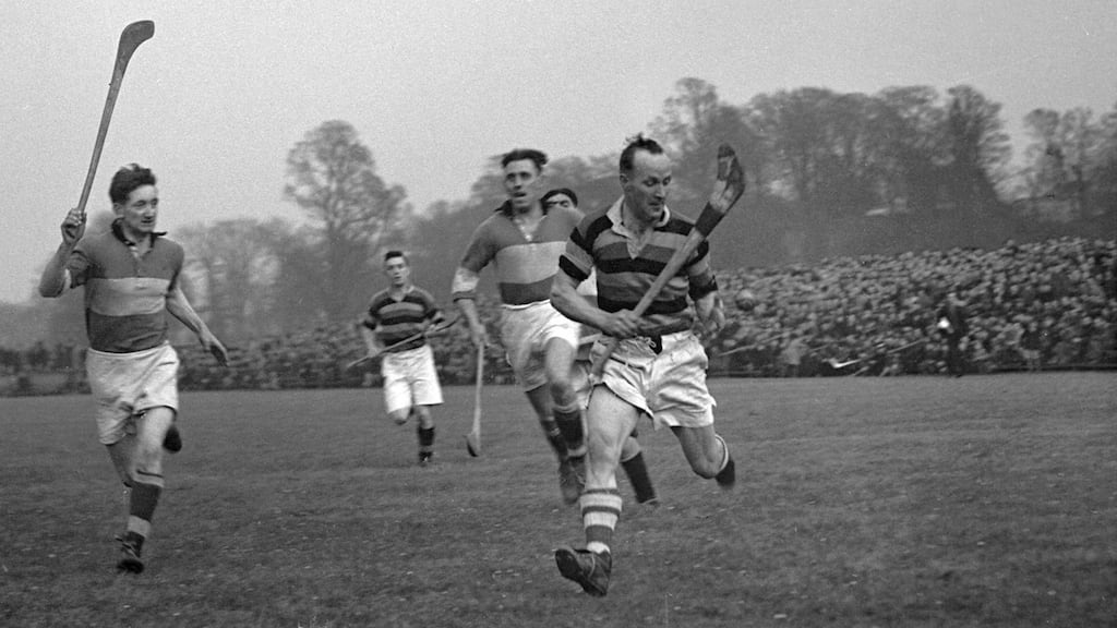 Ring playing for Glen Rovers against Sarsfields in 1949. Photo: Irish Examiner archive