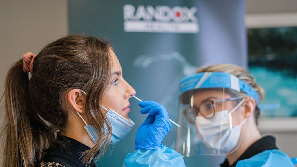 The real selling point of Randox’s service, is the rapid and reliable nature of the service – it will guarantee a next-day result. Photograph: Randox
