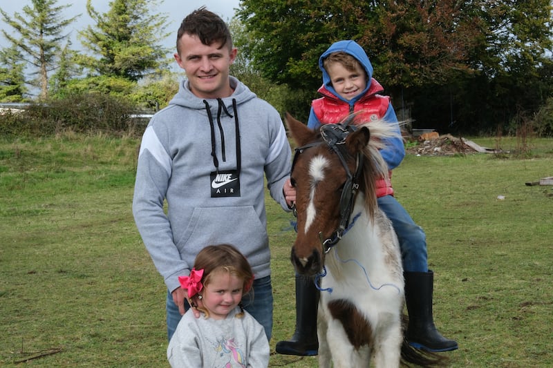 Timmy Casey and family. Photograph: Martin Beanz Warde
