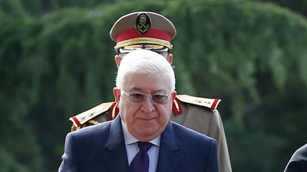 Iraq president Fuad Masum. Iraq government sources have reported that Islamic State’s second-in-command has been killed in a coalition air strike. File photograph: Abedin Taherkenareh/EPA
