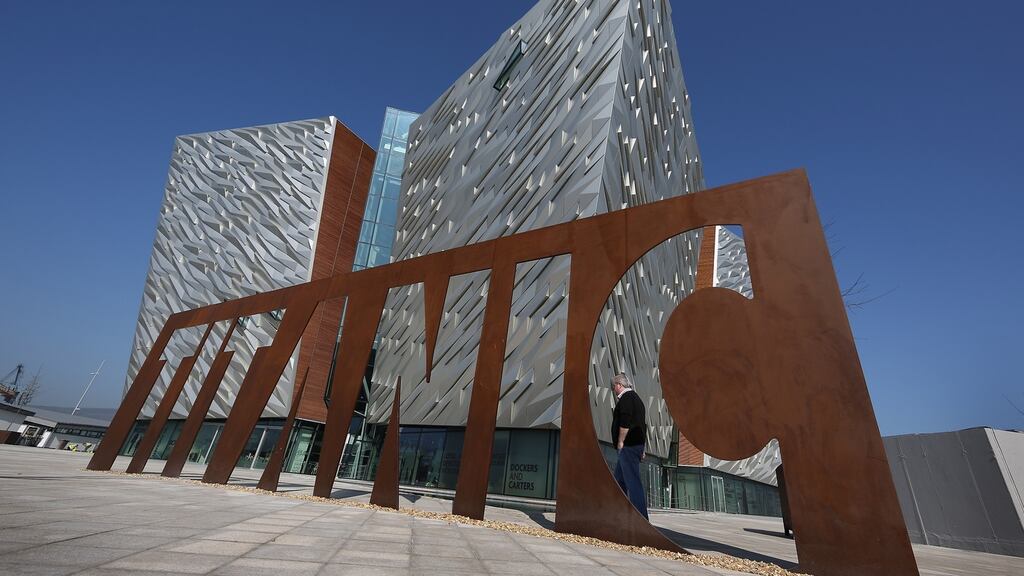 Titanic Belfast: The attraction, implausibly named this week as the best in Europe, sits in a semi-abandoned shipyard, which in turn sits within the huge Harbour Estate. (Photo by Peter Macdiarmid/Getty Images)