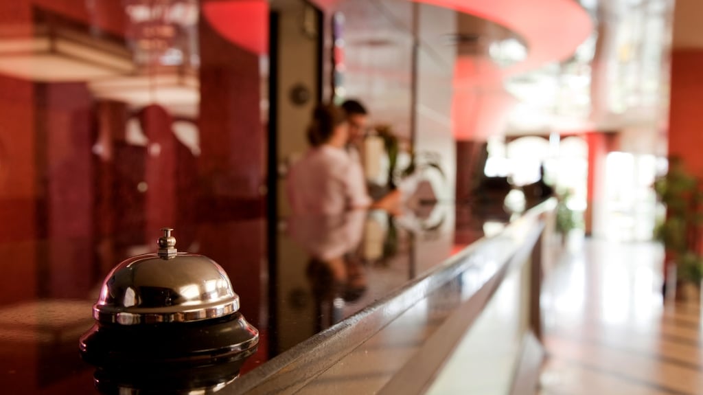 The hotel stands on 20 acres of landscaped gardens, less than five minutes from the M8 and near several tourist attractions. File photograph: Getty