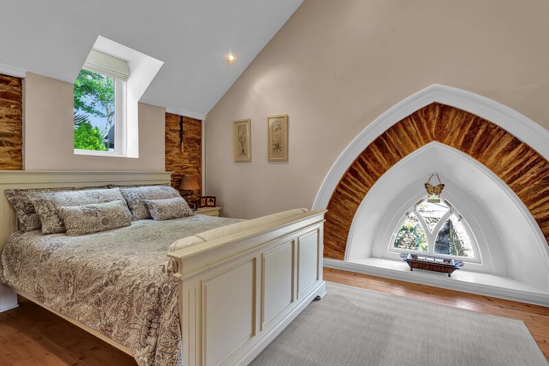 Stone arch is retained for interest