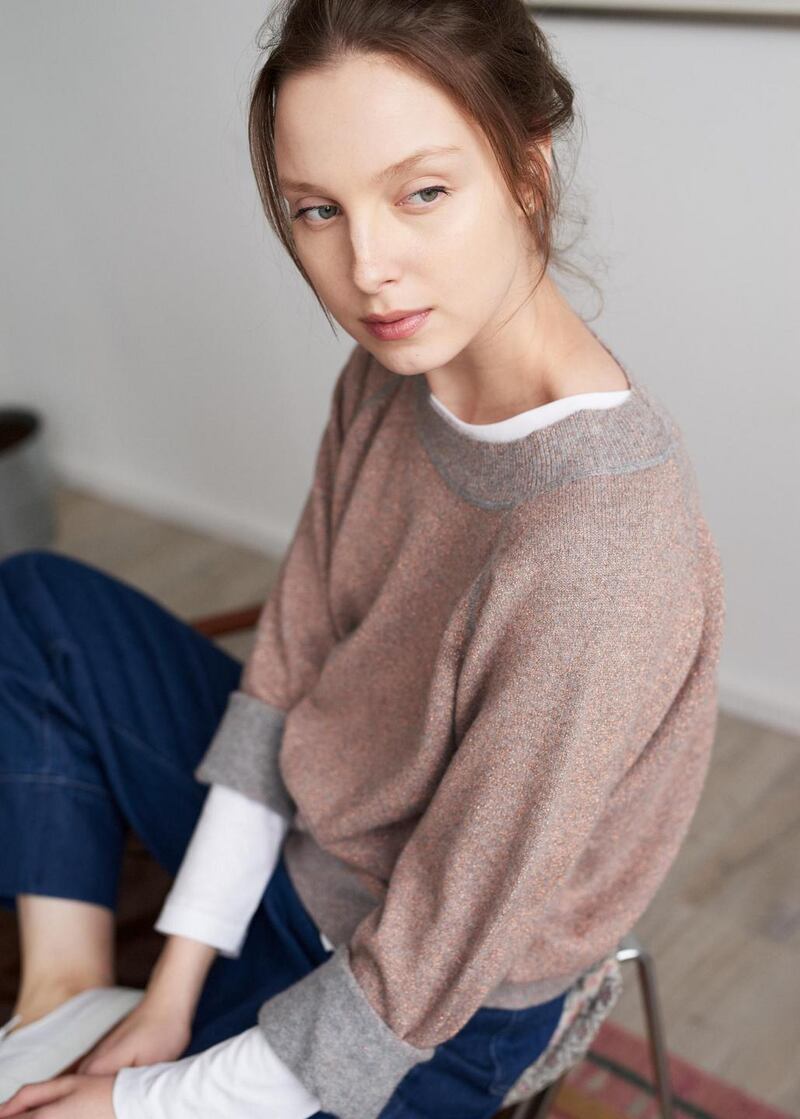 No Sweat in baby Oxford/silver and baby Flannel Cuivre, €490, by Sphere One.