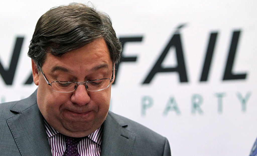 Brian Cowen's experience of chaos and government collapse in 2011 parallels Liz Truss's inability to hold a cabinet together. Photograph: Getty Images