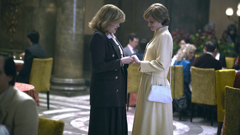 Emerald Fennell as Camilla Parker Bowles (left) and Emma Corrin as Diana Princess of Wales in season 4 of Netflix’s The Crown. Photograph: Des Willie/Netflix