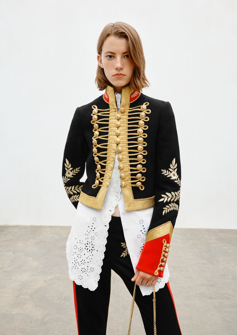 H&M x Rabanne: Military-style regalia jacket, €299