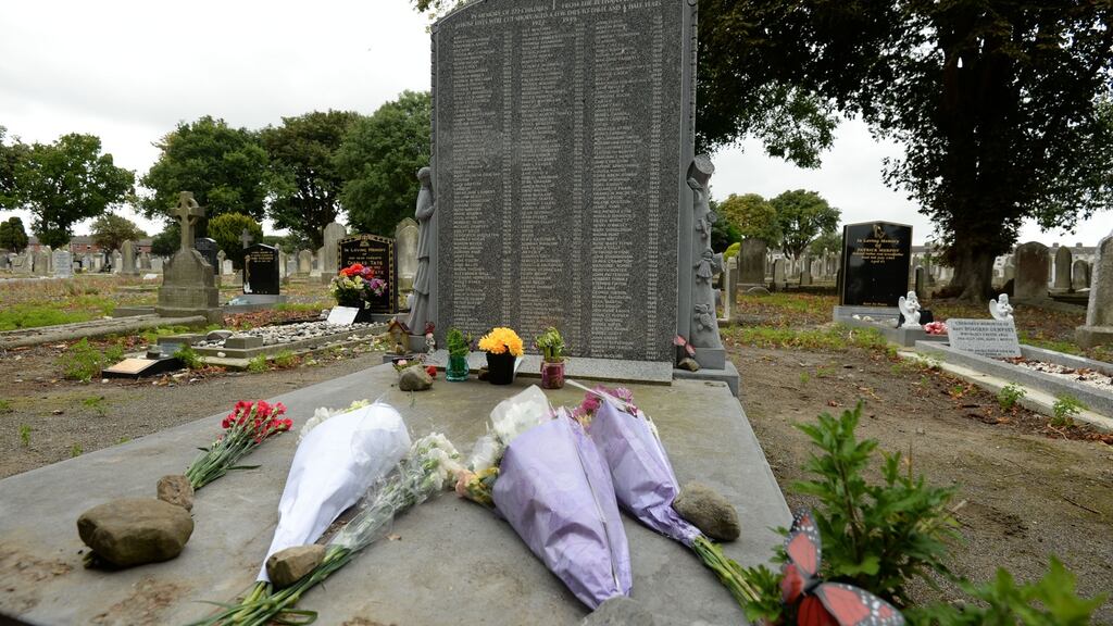 Graves of those who died at    the Bethany home, in Mount Jerome Cemetery. Photograph: Alan Betson