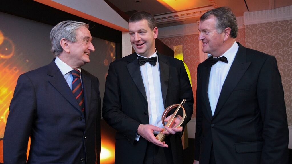 Joseph Purcell from Mincon (centre). Photograph: Maxwells