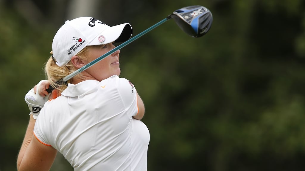 Stephanie Meadow in action at the Canadian Pacific Open earlier this year. Photograph: Todd Korol/Getty Images