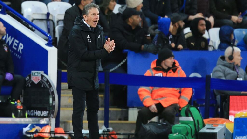 Leicester have announced the sacking of manager Claude Puel following the struggling Premier League side’s sixth defeat in seven games. Photo: Lindsey Parnaby/Getty Images