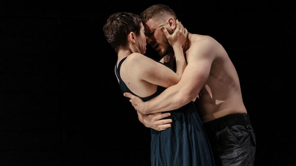 David Walmsley and Eileen Walsh as Agamemnon and Clytemestra in Girl on an Altar. Photograph: Peter Searle