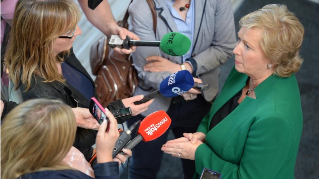 Minister for Children Frances Fitzgerald promised the necessary enabling legislation for the the Child and Family Support Agency would be published late last year but it never appeared. Photographer: Dara Mac Dónaill