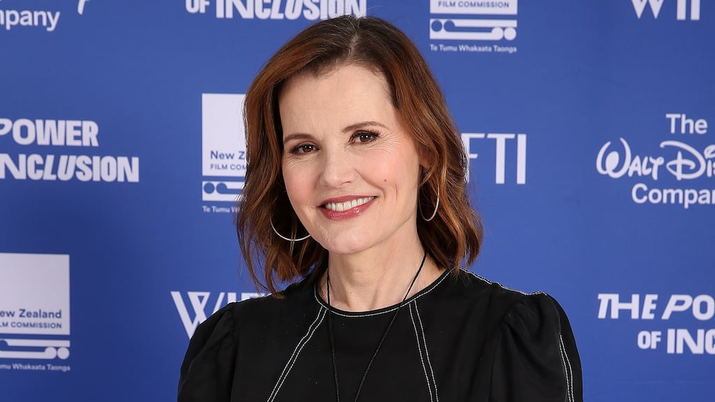 Actor and activist Geena Davis during The Power Of Inclusion Summit 2019 at Aotea Centre in Auckland, New Zealand. Photograph: Fiona Goodall/Getty Images