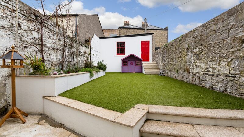 South-facing back garden