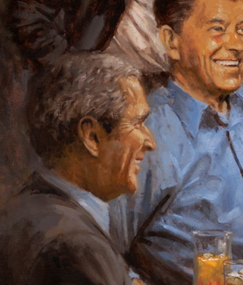 George W Bush in Andy Thomas’s painting