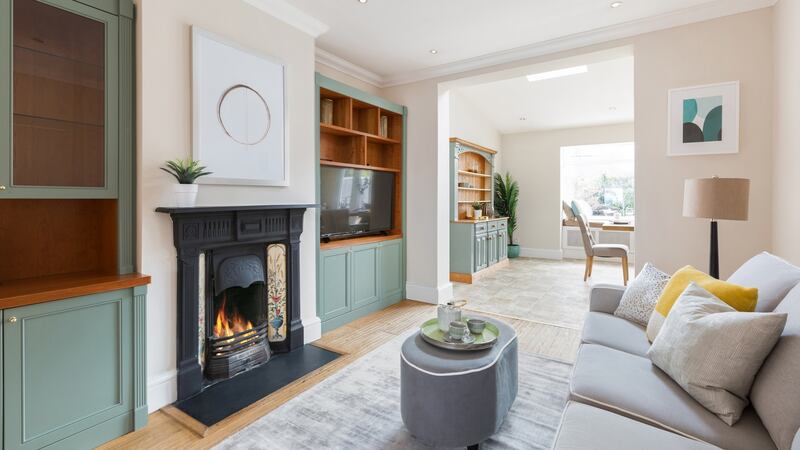 Rear reception room opening to the extension