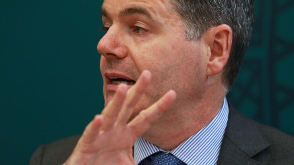 Minister for Finance Paschal Donohoe: “It is encouraging that there has been a notable increase in the number of respondents that feel that banks are increasing lending.” Photograph:   Nick Bradshaw