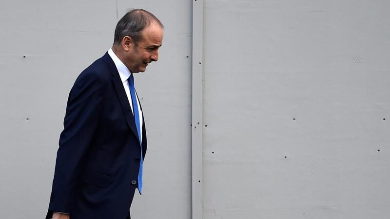 Fianna Fáil pressure: Micheál Martin at Government Buildings on Sunday. Photograph: Clodagh Kilcoyne/Reuters