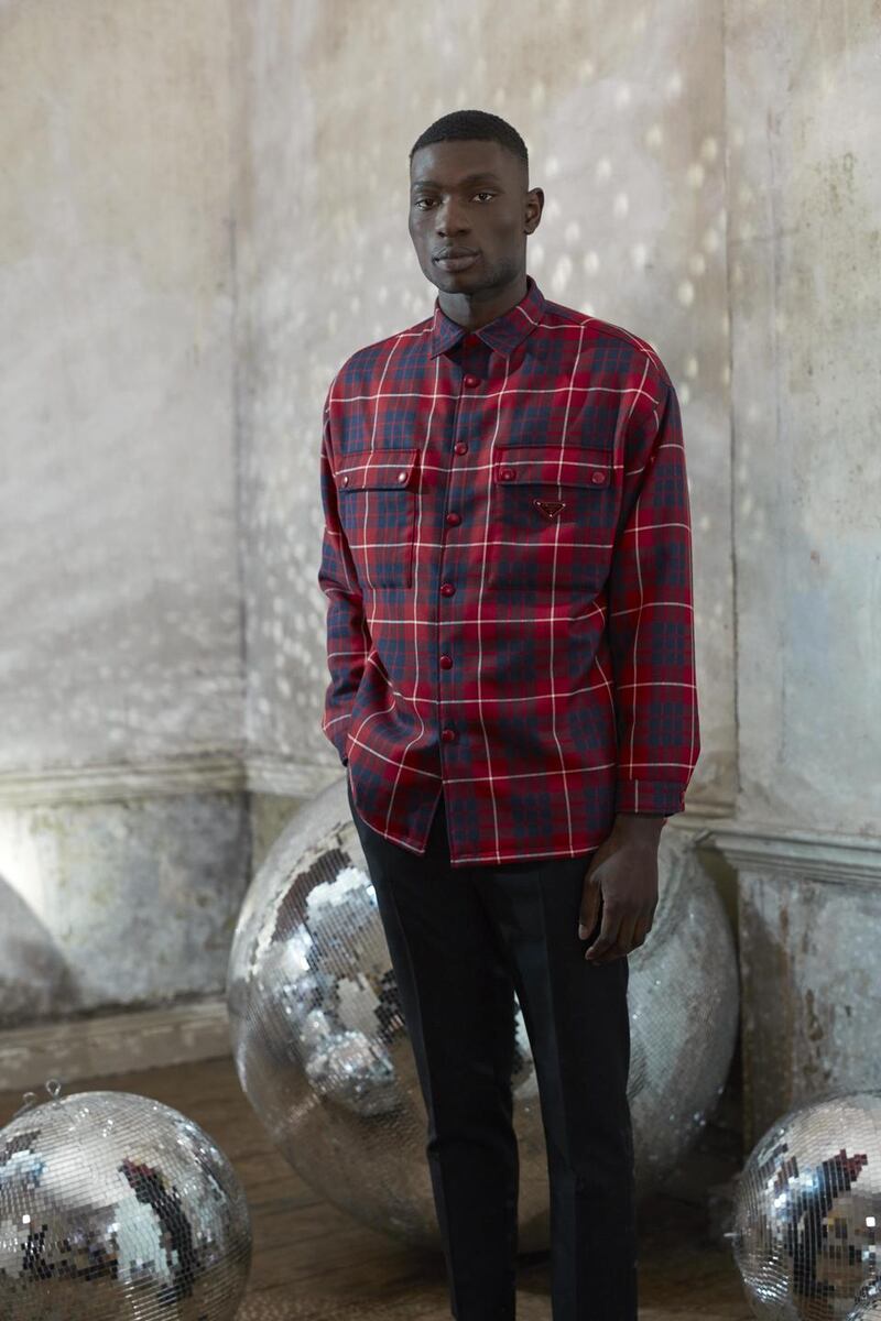 Shirt €1,700, trousers €750 both Prada