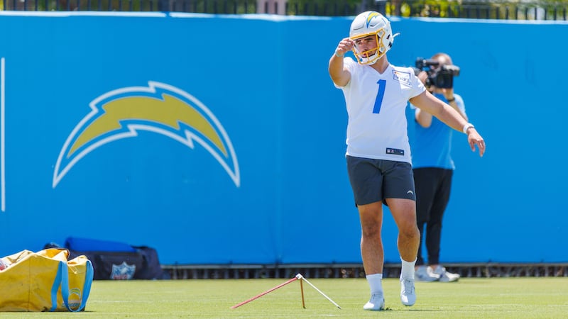 McCourt is up against an experienced competitor for a Chargers roster spot. Photograph: Ty Nowell/Los Angeles Chargers