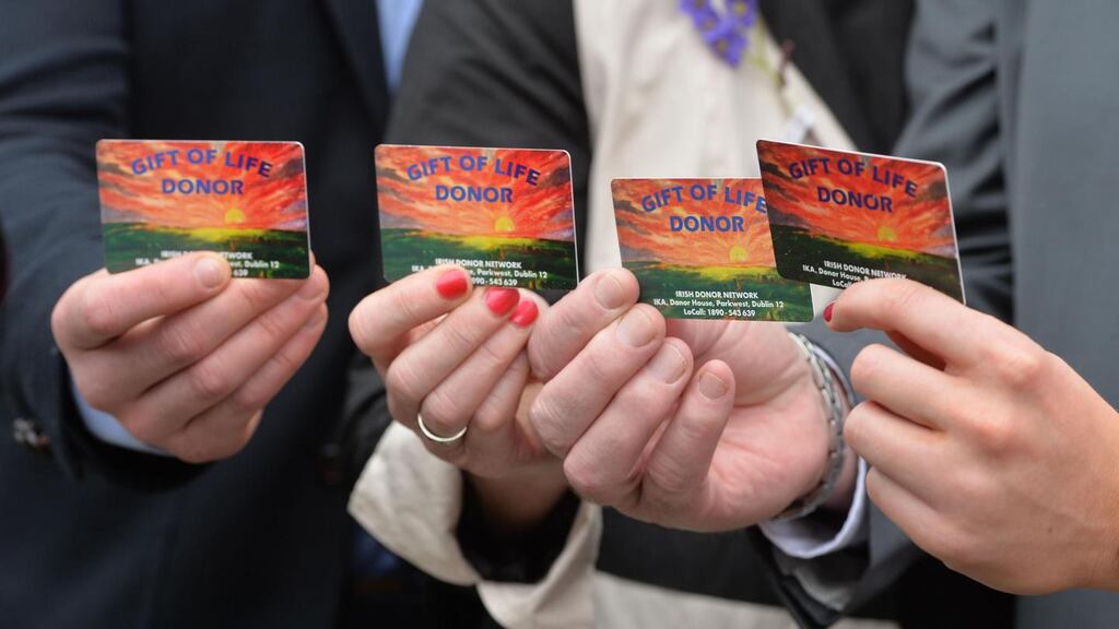 Organ donors: Some 294 organ transplants were carried out in Irish hospitals last year. Photograph: Alan Betson/The Irish Times