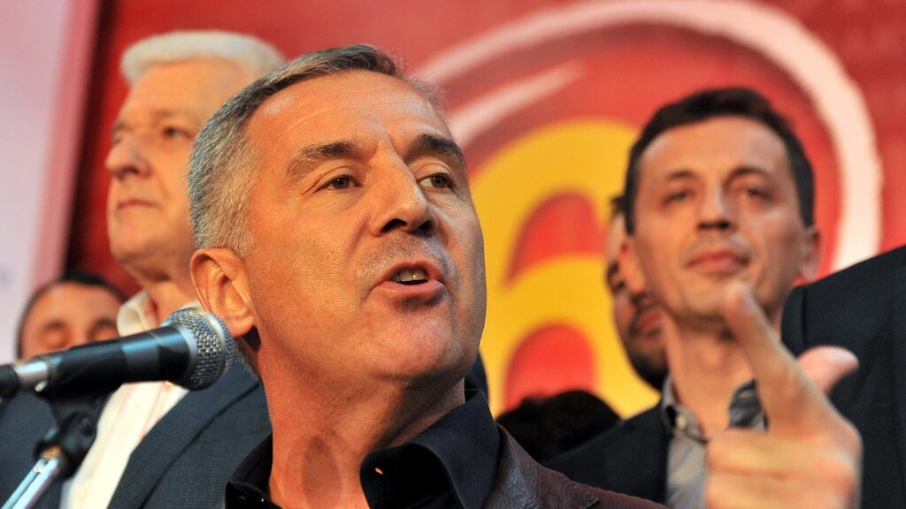 Montenegrin prime minister Milo Djukanovic: opposition parties claim the attack plot is a fabrication by Mr Djukanovic and his allies to maintain their grip on power. Photograph: Boris Pejovic/EPA