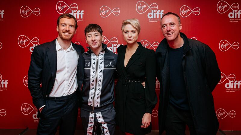 Michael Fassbender, Barry Keoghan, Niamh Egar and Nick Rowland for Calm With Horses