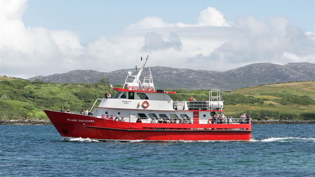 The  Island Discovery ferry,  which sails  from Cleggan to Inishbofin. The fifth annual Inishbofin walking festival takes place from Friday, April  22nd to Sunday, April  24th (see Galway entry). Photograph: Joe O’Shaughnessy