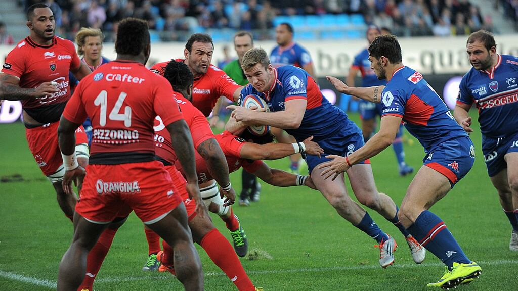 Grenoble’s Chris Farrell: “I guess I see it as a challenge and maybe an opportunity to put my name in people’s minds in Ireland.” Photograph: Jean Pierre Clarot/AFP/Getty