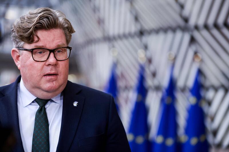 Sweden's justice minister Gunnar Strommer: 'The state-run homes have functioned as a kind of recruitment base for the criminal networks.' Photograph: Kenzo Tribouillard/AFP via Getty Images