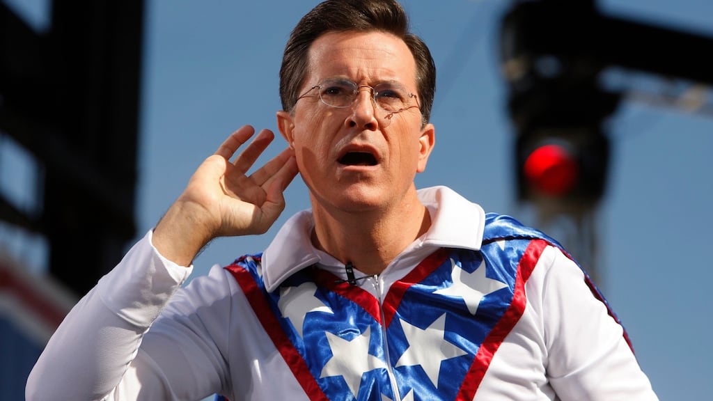 Stephen Colbert Photograph: Reuters/Jim Bourg