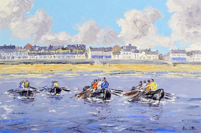 Kilkee Marine Festival, Curragh Race by Ivan Sutton
