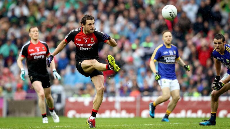 Tom Parsons in action against Kerry this year. “You want to play in Croke Park in as many games as possible in the year and that has been magical to have as many games this year”. Photograph: Ryan Byrne/Inpho