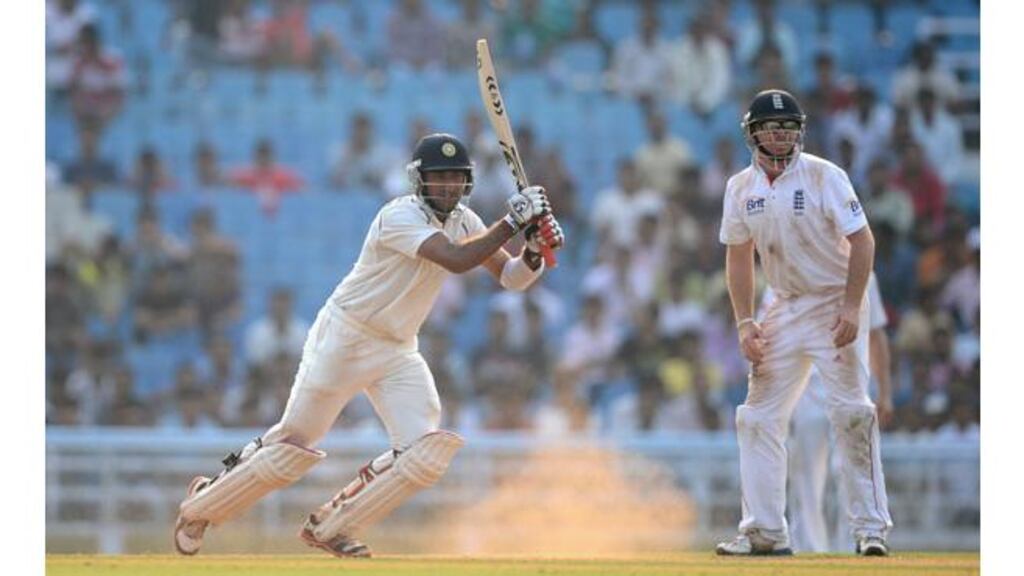 Indian batsman Cheteshwar Pujara. Photograph: Gareth Copley/Getty Images
