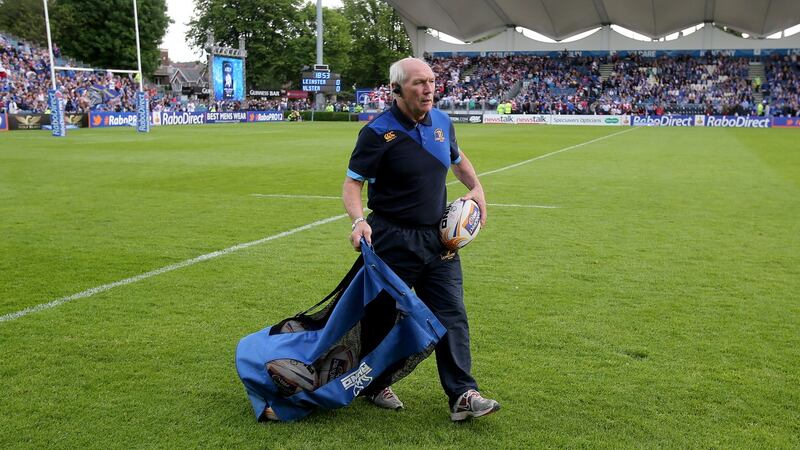 Leinster kit man Johnny O’Hagan will be missed by all involved with the province. Photograph: Dan Sheridan/Inpho