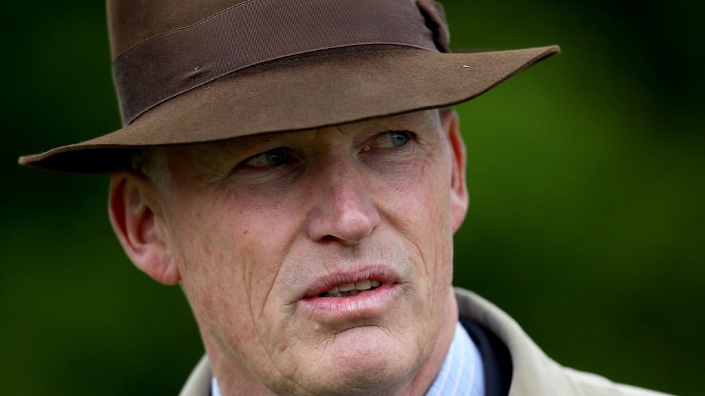 John Gosden: hoping to secure Darley Irish Oaks glory with favourite Enable at the Curragh on Saturday. Photograph: Ryan Byrne/Inpho