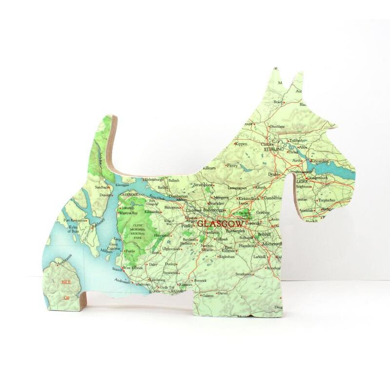 Freestanding corgi map, €31.50, bombus.co.uk