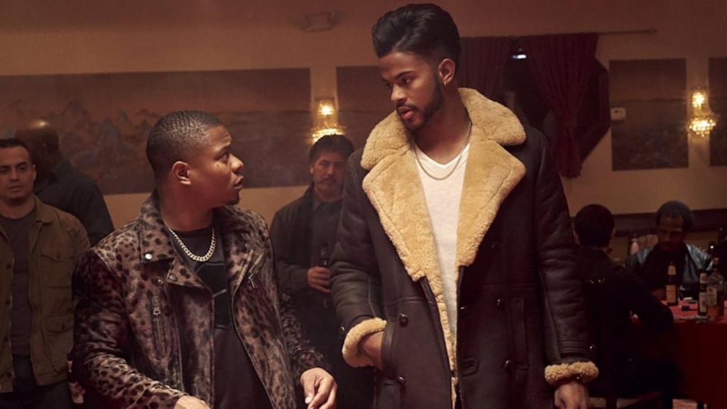 Jason Mitchell and Trevor Jackson in Superfly (2018)