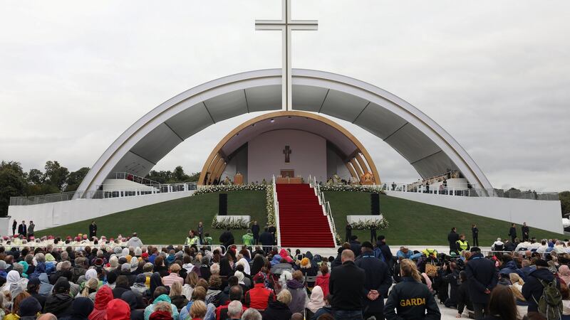 A general view of the World Meeting of Families closing mass in Phoenix Park, Dublin. Photograph: Hannah McKay/Reuters.