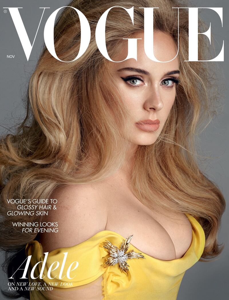 Vogue: Adele on the cover of the magazine’s British edition. Photograph: Steven Meisel/Vogue via PA Wire