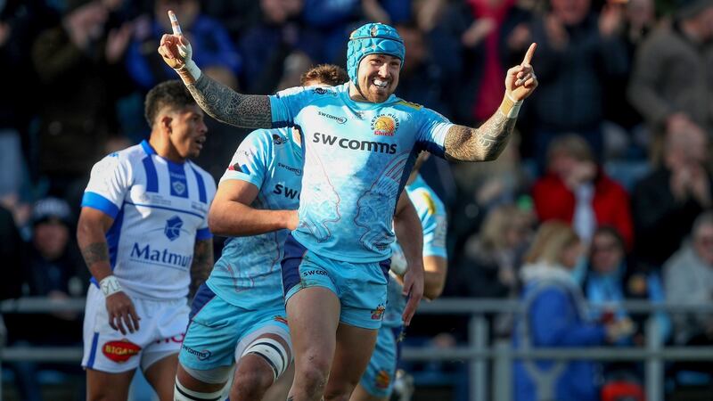 Jack Nowell is likely to start for Exeter at Thomond Park. Photograph: David Davies/PA