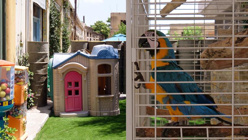 Border wall in Nicosia, Cyprus. Photograph: Elaine Byrne