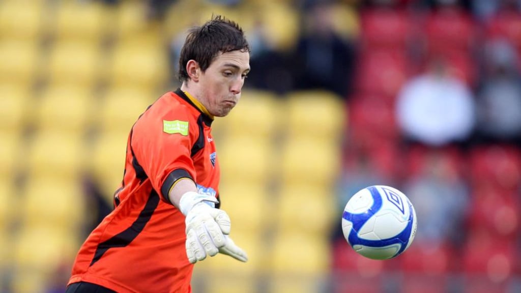 Mark McGinley impressed in goal for UCD against Drogheda.