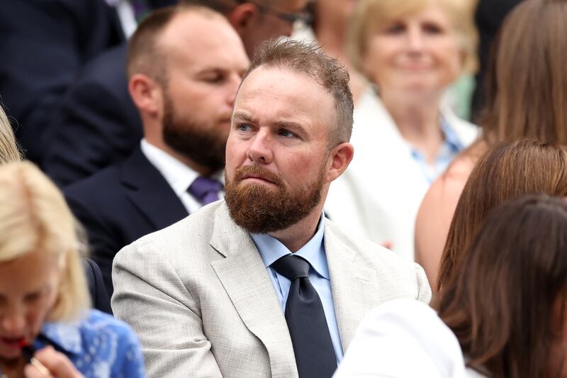 Shane Lowry looks on from the royal box at Wimbledon. Photograph: Julian Finney/Getty
