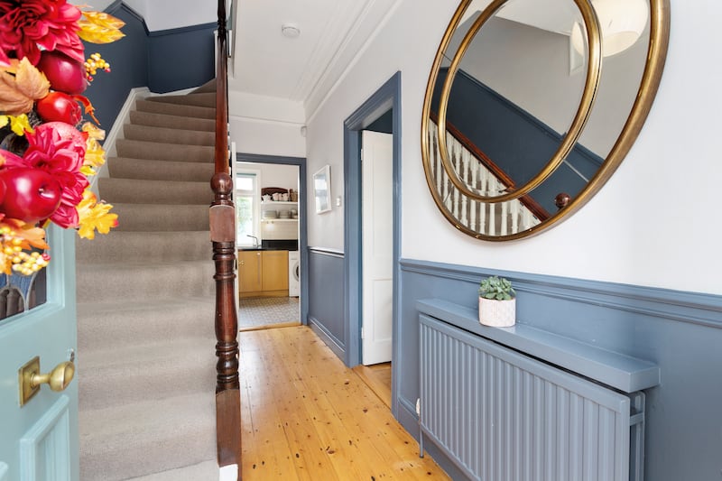 Entrance hallway. Photograph: Keith Owens