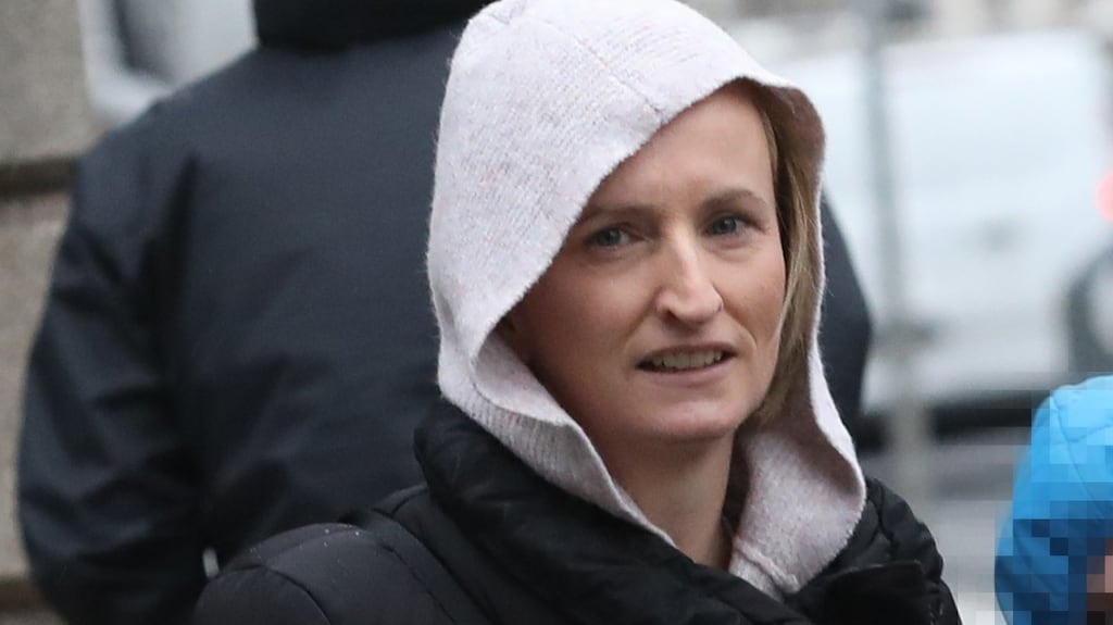 Sarah Duffy, mother of Dylan Duffy, of Belarmine Place, Stepaside, Co Dublin, leaving the Four Courts after a court settlement. Photograph: Collins Courts